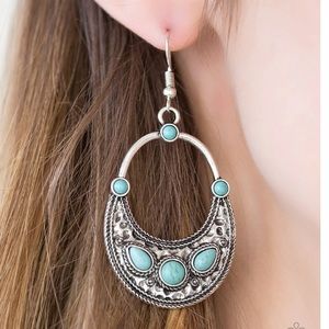 Paparazzi Blue Paleo Paradise Earrings